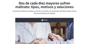 Dos de cada 10 mayores sufren maltrato