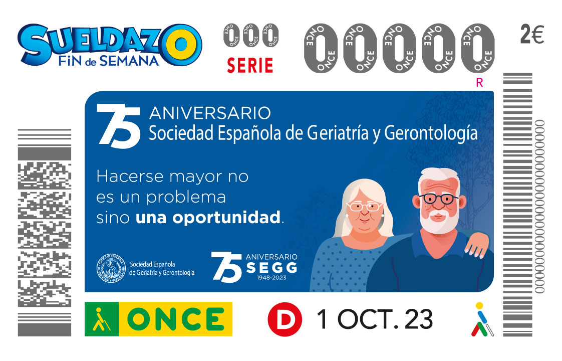 <p>EL 75 ANIVERSARIO DE LA SEGG, EN EL CUPÓN DE LA ONCE</p>